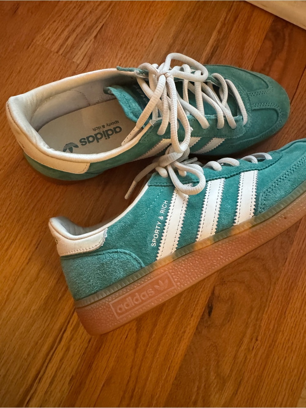 Adidas Sporty and Rich Handball Spezial Green UK 6 US 6.5 Women 8.5 - Picture 7 of 9
